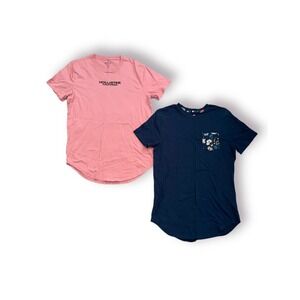 Men's Hollister Curved Hem Short-Sleeve T-Shirts *CAN Be Sold Separately*